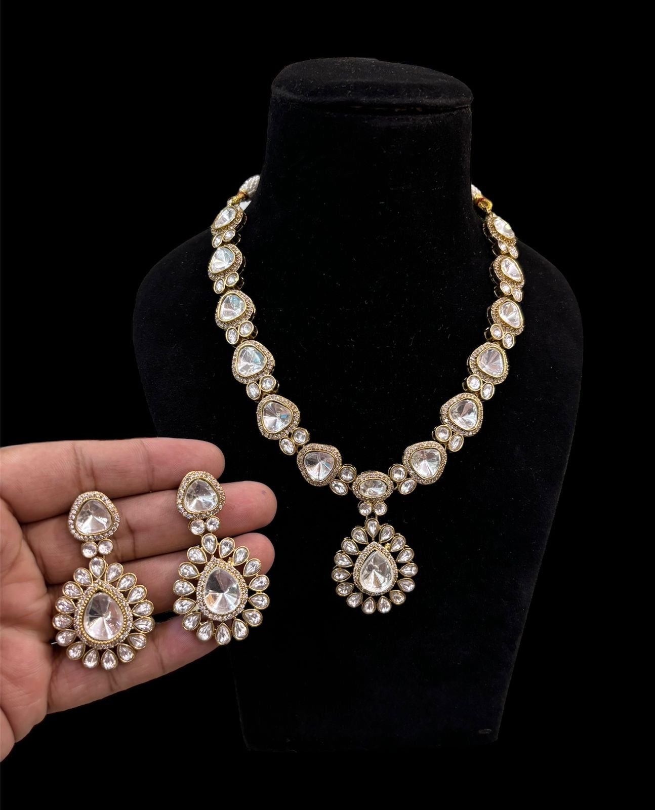 Deeva Moissanite Neckalce set