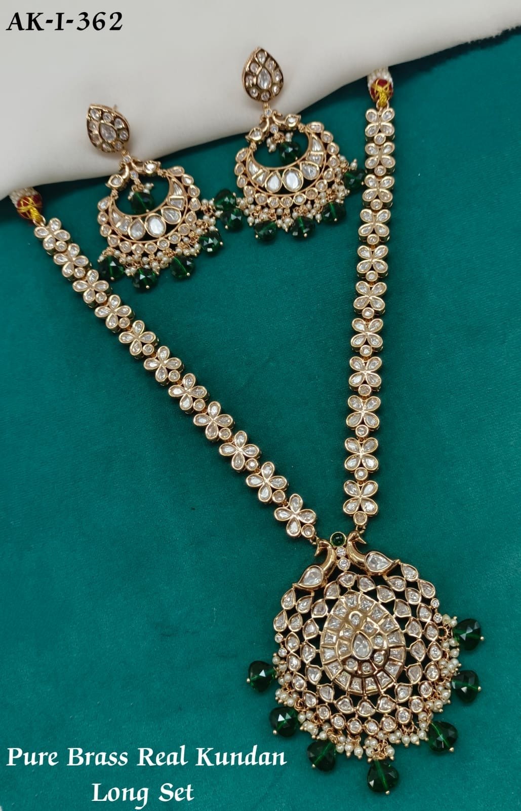 Maisie Real Kundan Long Set