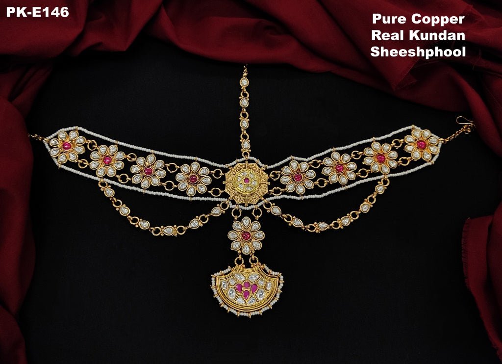 Divine Kundan Sheshphool by Navrang (Pure Copper)