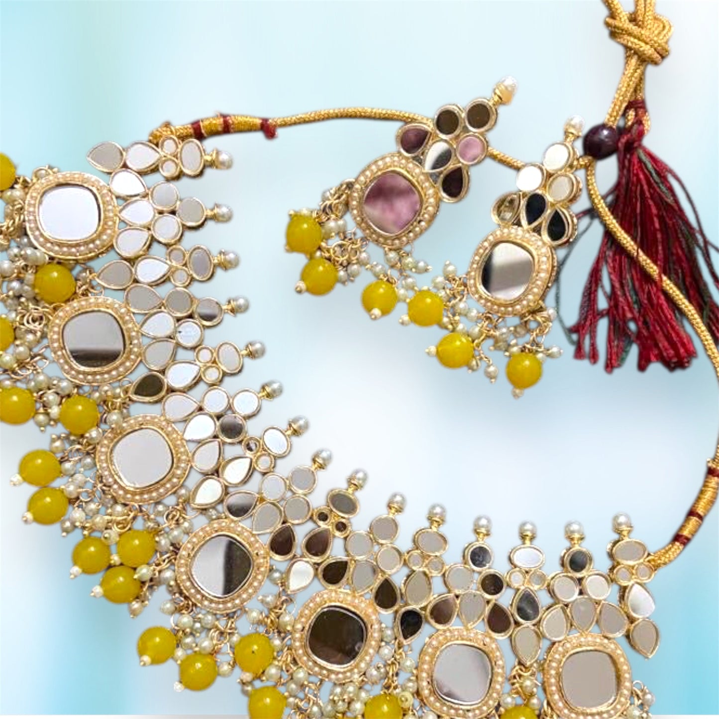 Pari Necklace set (Yellow)