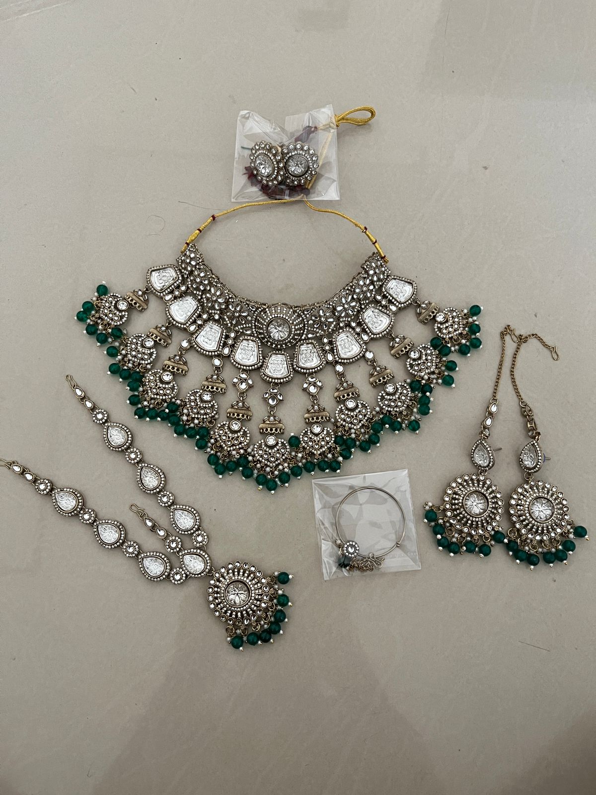 Saanvi Semi Bridal Set By Navrang (Green)