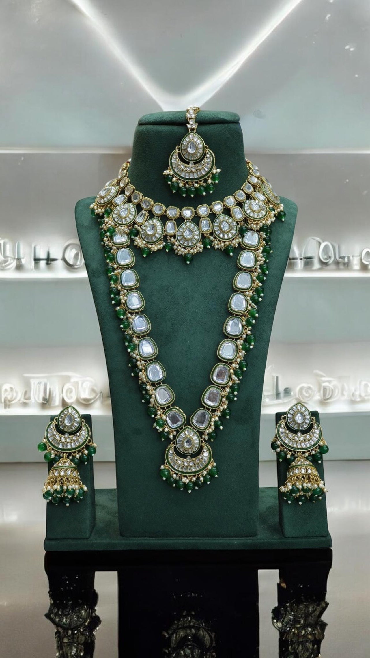 Prima Aura set by Navrang (Green)