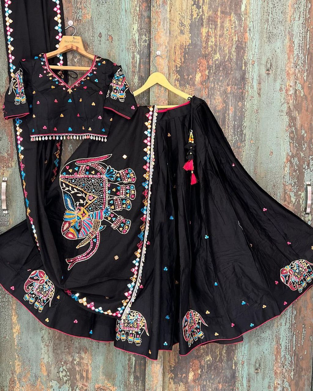 Pravya Navratri cotton Lehenga Choli with Dupatta