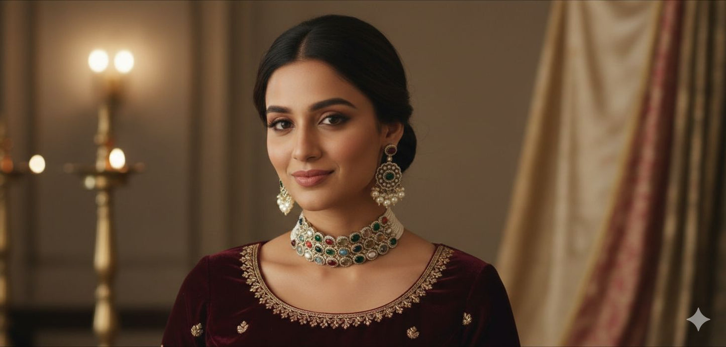 Tanisha Multi Colored Sabyasachi Inspired Choker set