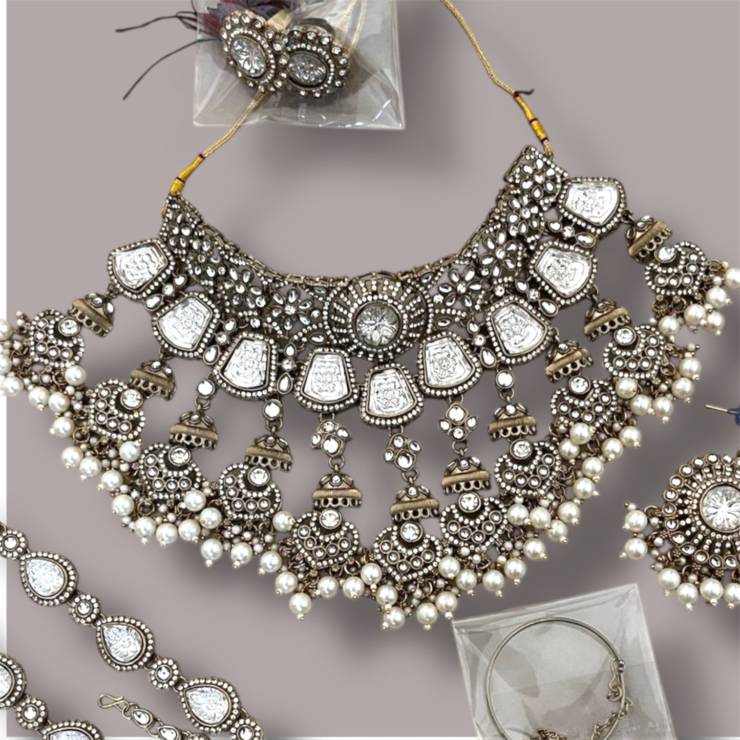 Saanvi Semi Bridal Set By Navrang (White)