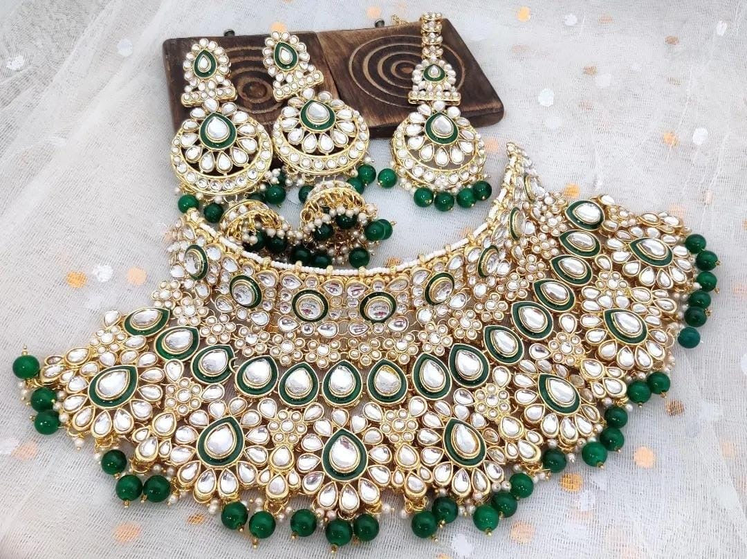 Princess Bridal Set by Navrang (Green)