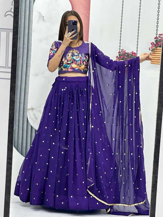 Saisa Kalamkari Print Lehenga Choli by Navrang