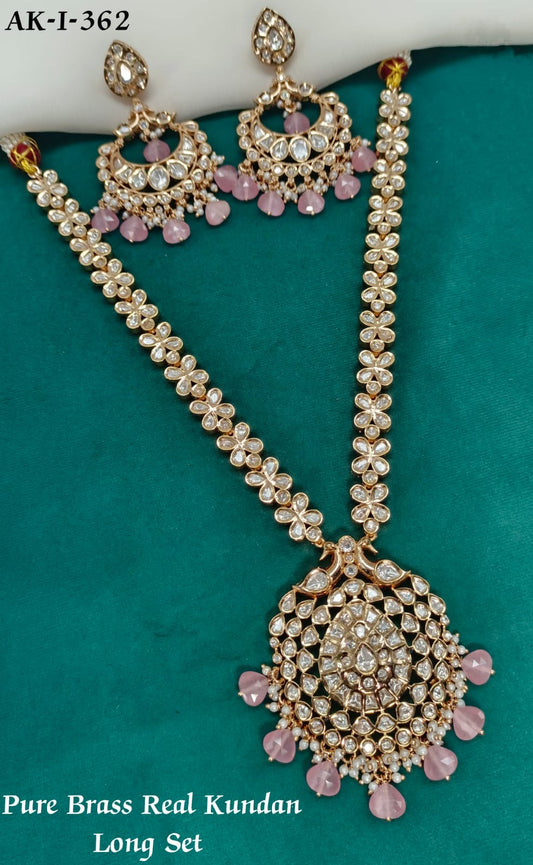 Maisie Real Kundan Long Set