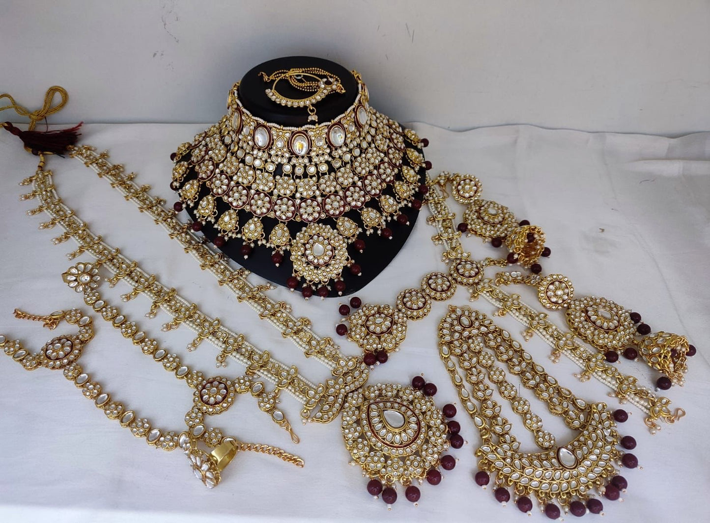 Leah Full Bridal Jewellery Set By Navrang