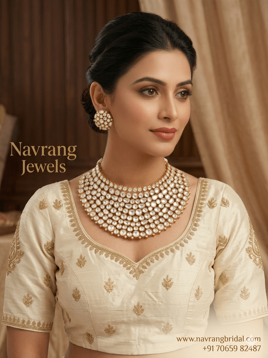 Mangalam Mossanite Bridal Jewellery set by Navrang