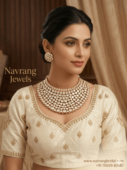 Mangalam Mossanite Bridal Jewellery set by Navrang