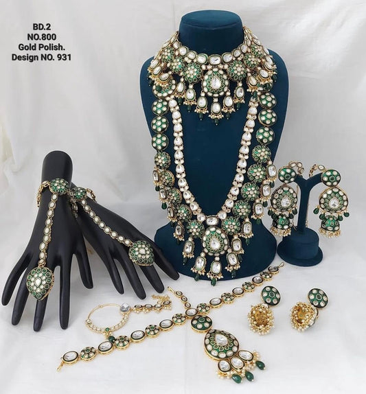 Aaravi Full Bridal Set by Navrang (Green)