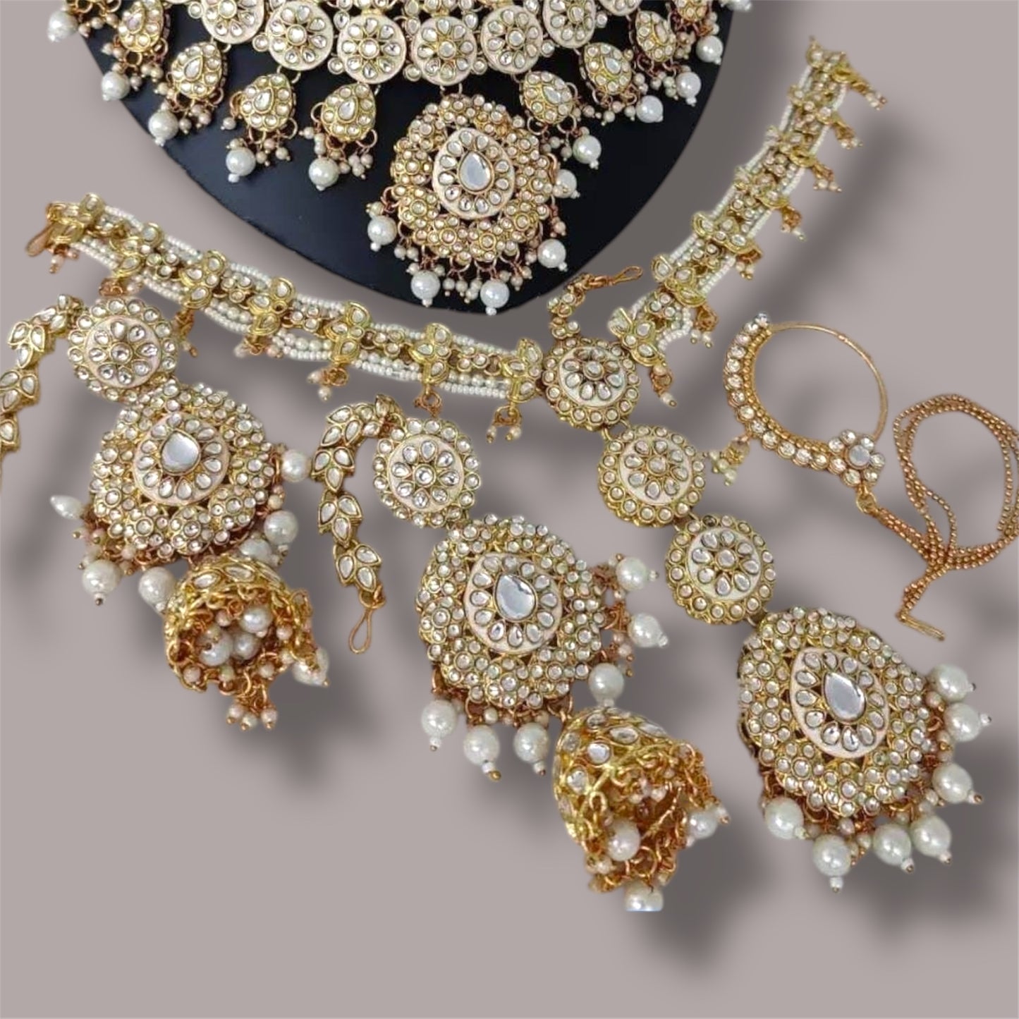 Maharani Bridal Set by Navrang (White)