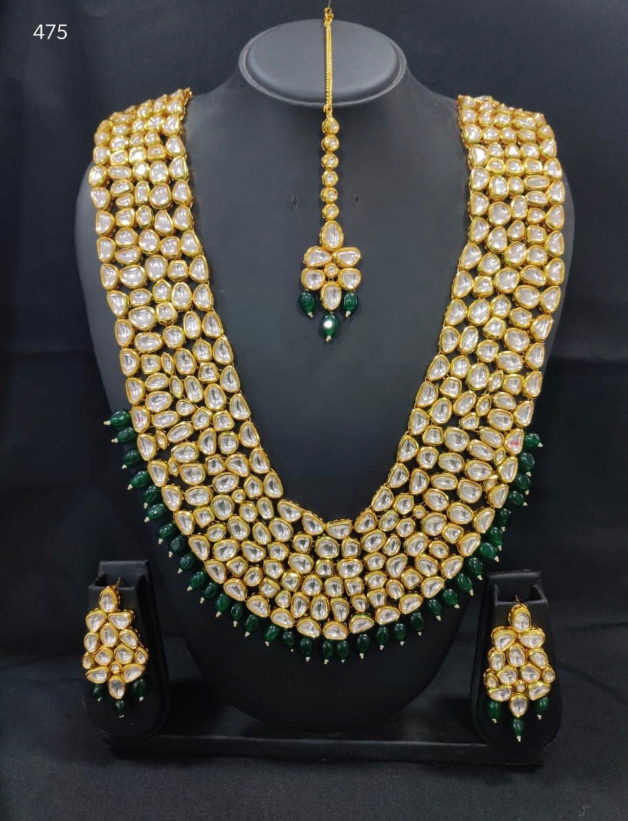 Anoushka Bridal Jewellery set by Navrang (Green)