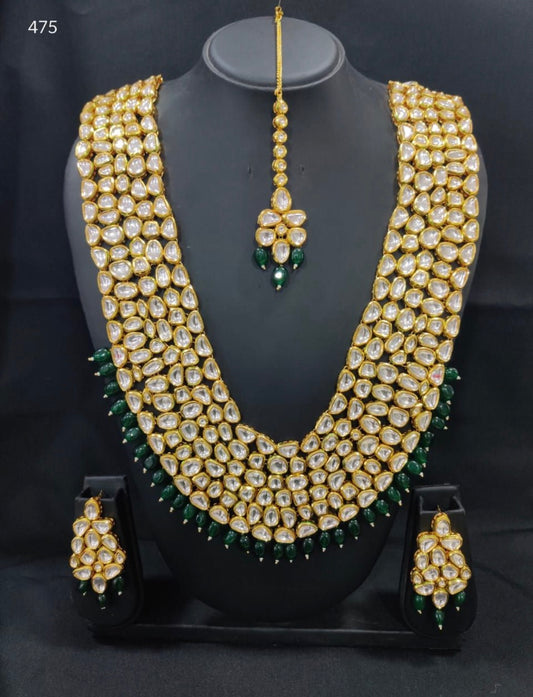 Anoushka Bridal Jewellery set by Navrang (Green)
