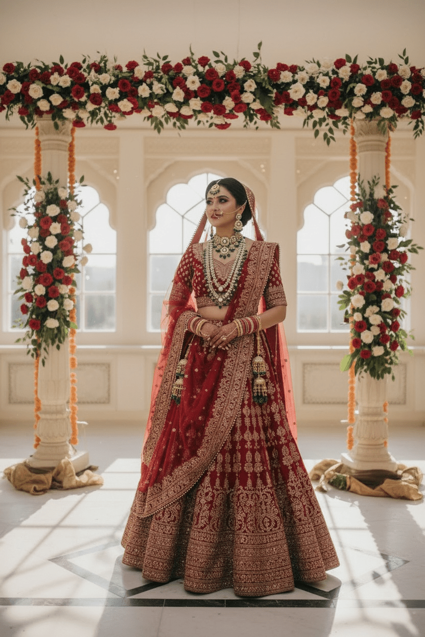 Vaishnavi Bridal Jewellery set by Navrang (Green)