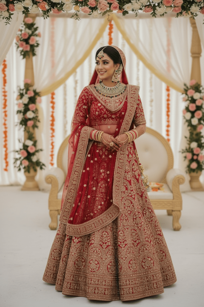 Hazel Multicolor Semi Bridal set by Navrang