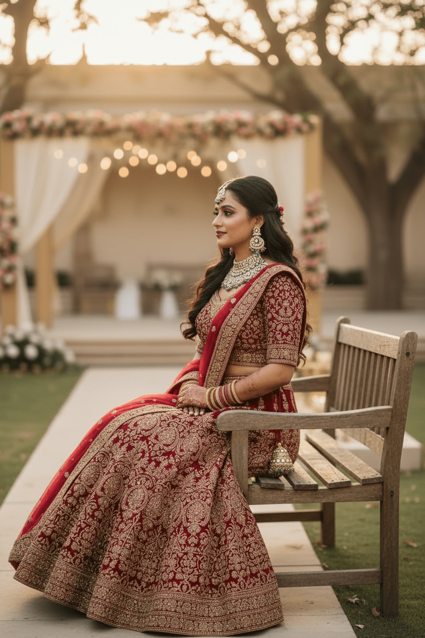 Multicolor Princess Bridal Set by Navrang