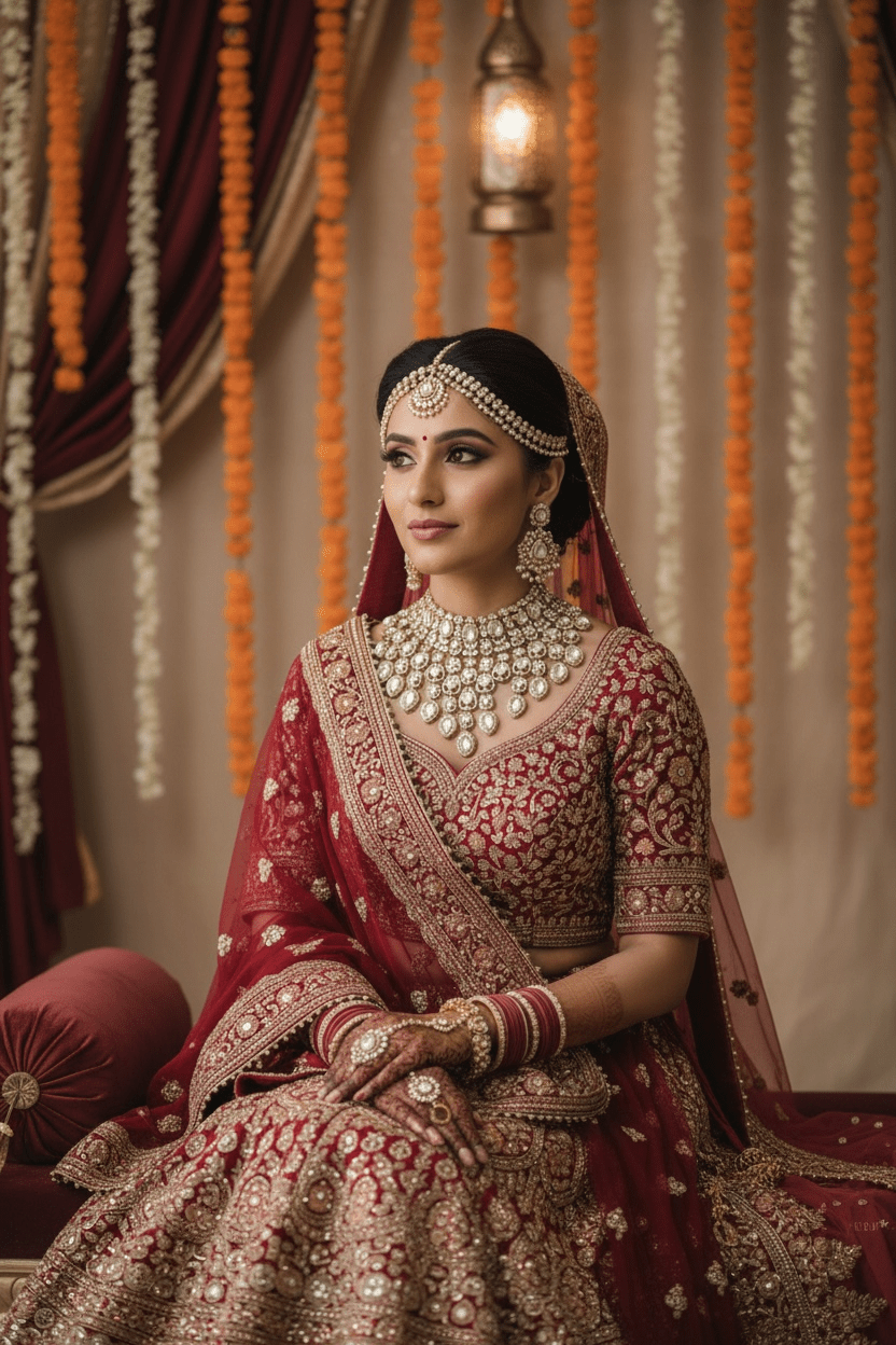 Vaishali Semi Bridal Set By Navrang