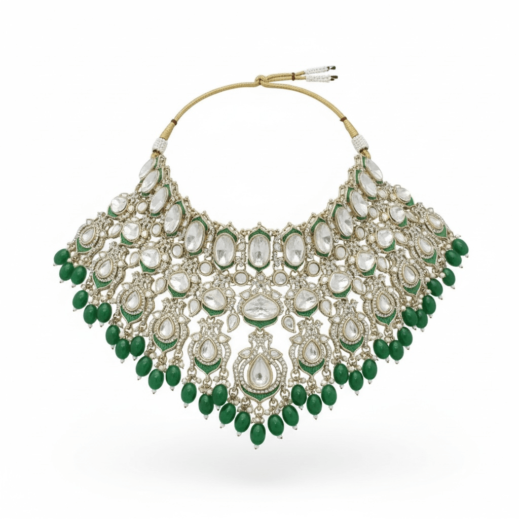 Sargam Bridal Set by Navrang (Green)