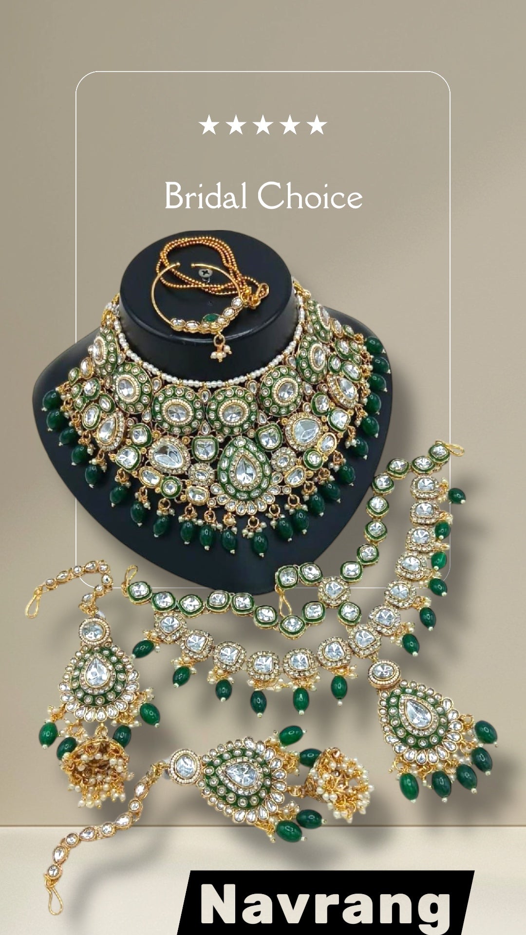Thara Bridal Set By Navrang (Green)
